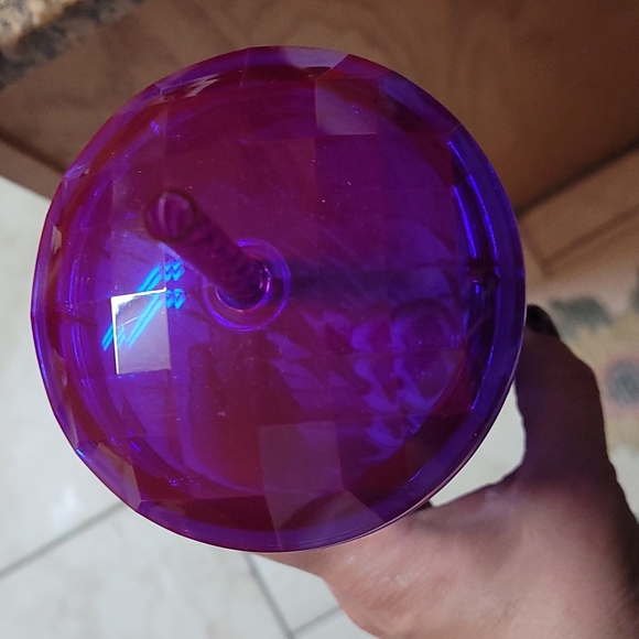 NWT 2021 Fall Collection Starbuck's Purple Edge Glow Dome Tumbler - Picture 3 of 5